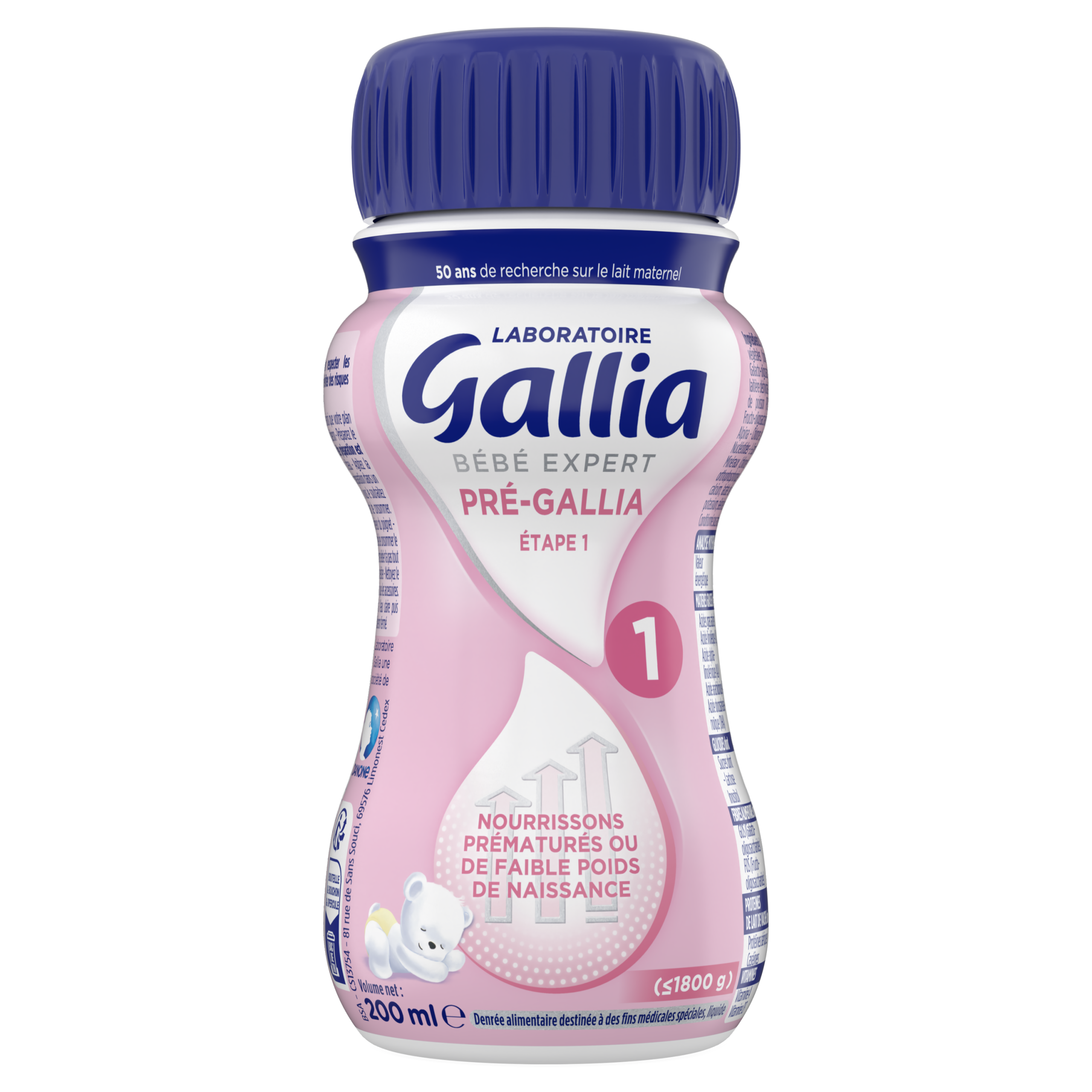 BOUTEILLE 200ML PREGALLIA BEBE EXPERT ETAPE 1