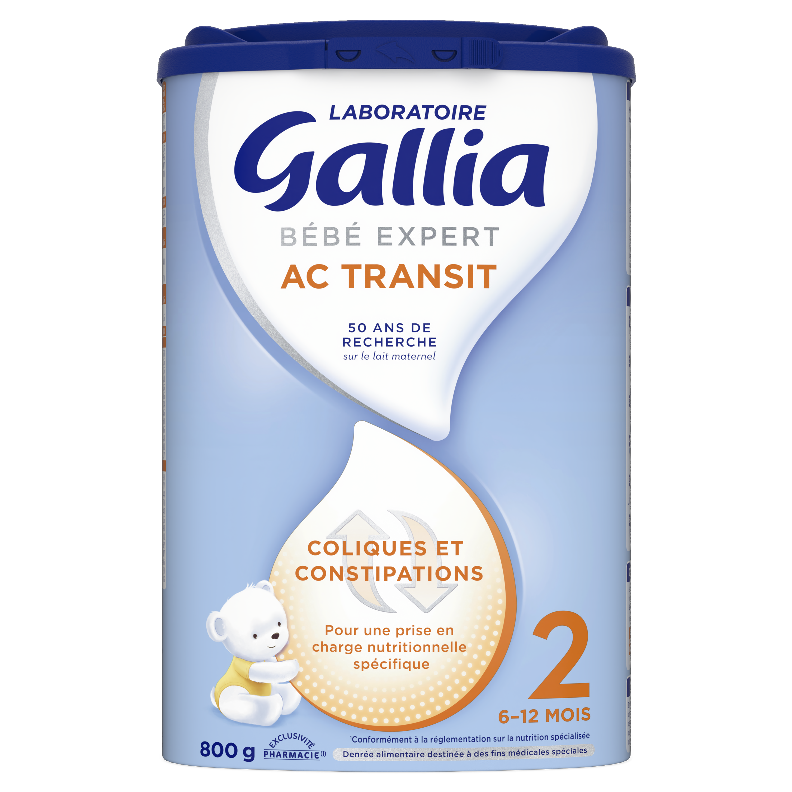LABORATOIRE GALLIA BÉBÉ EXPERT AC TRANSIT 2ème âge  800G