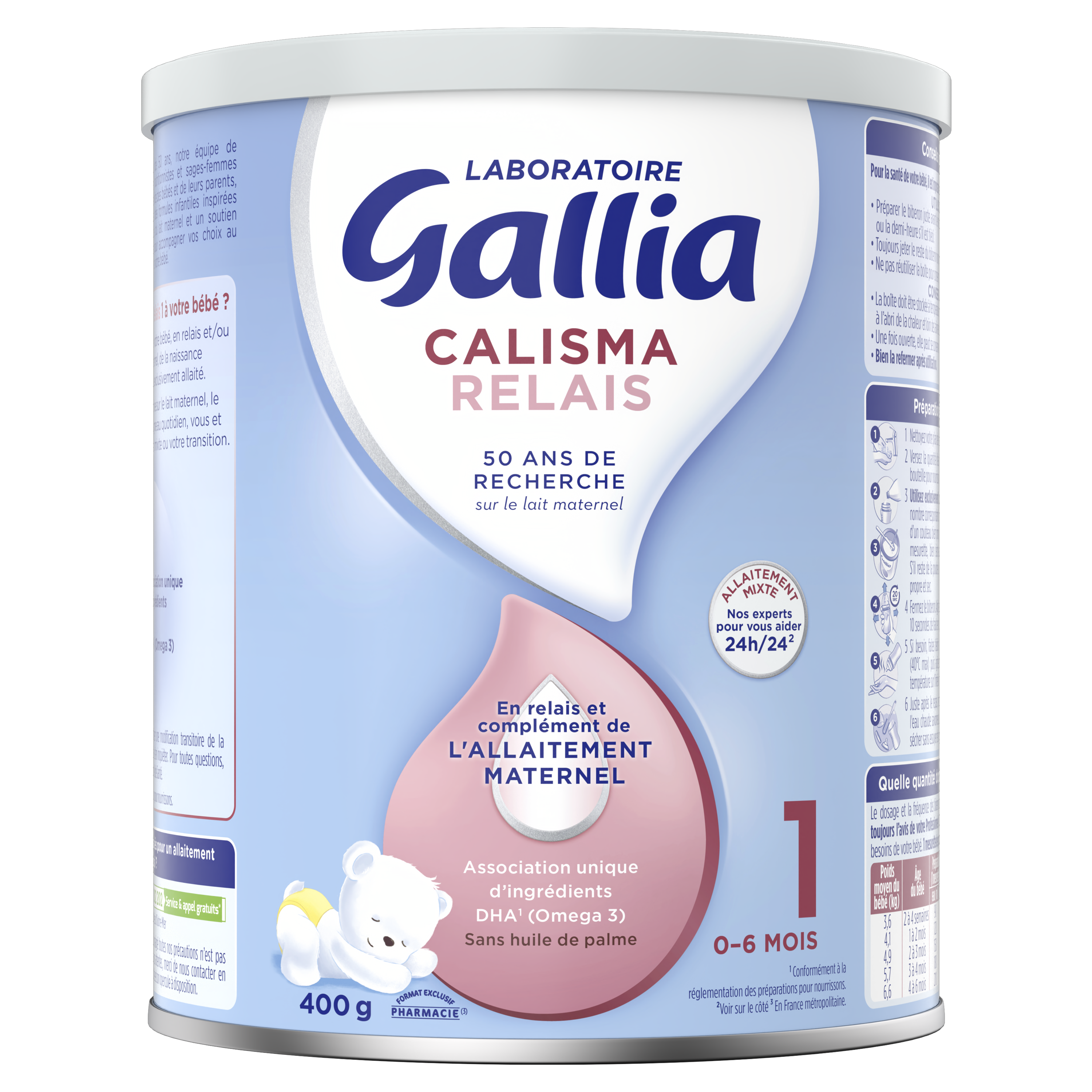 LABORATOIRE GALLIA CALISMA RELAIS 1er âge  400G